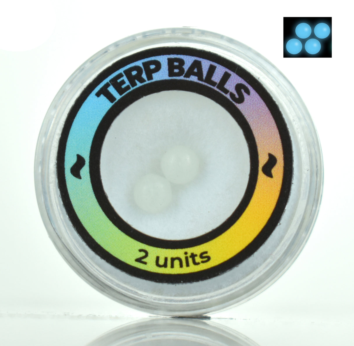 Luminous Terp Balls 4MM Blue (Glow In Dark) Calvoglass