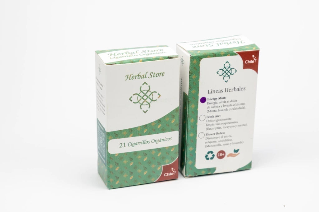 Cigarrillos Orgánicos Set 21 Energy Mint - Herbal Store