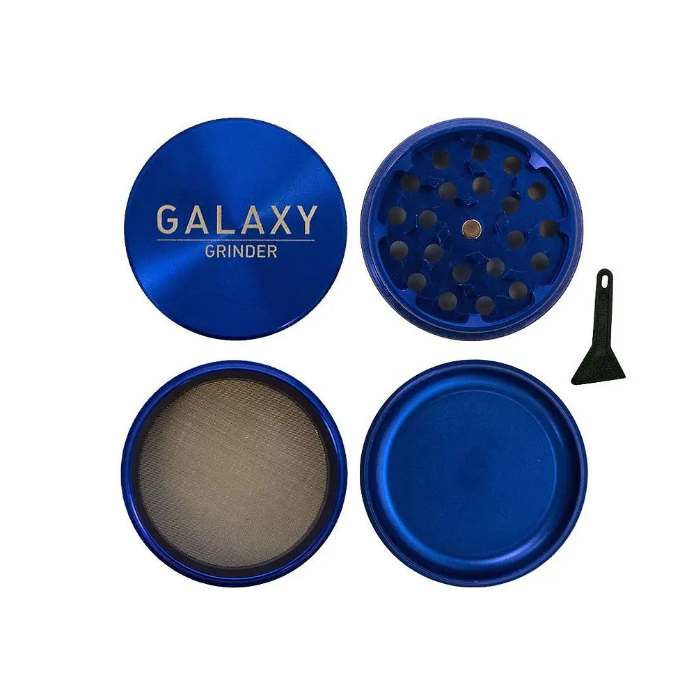 Moledor Metalico Azul 4 Pcs 63mm Galaxy