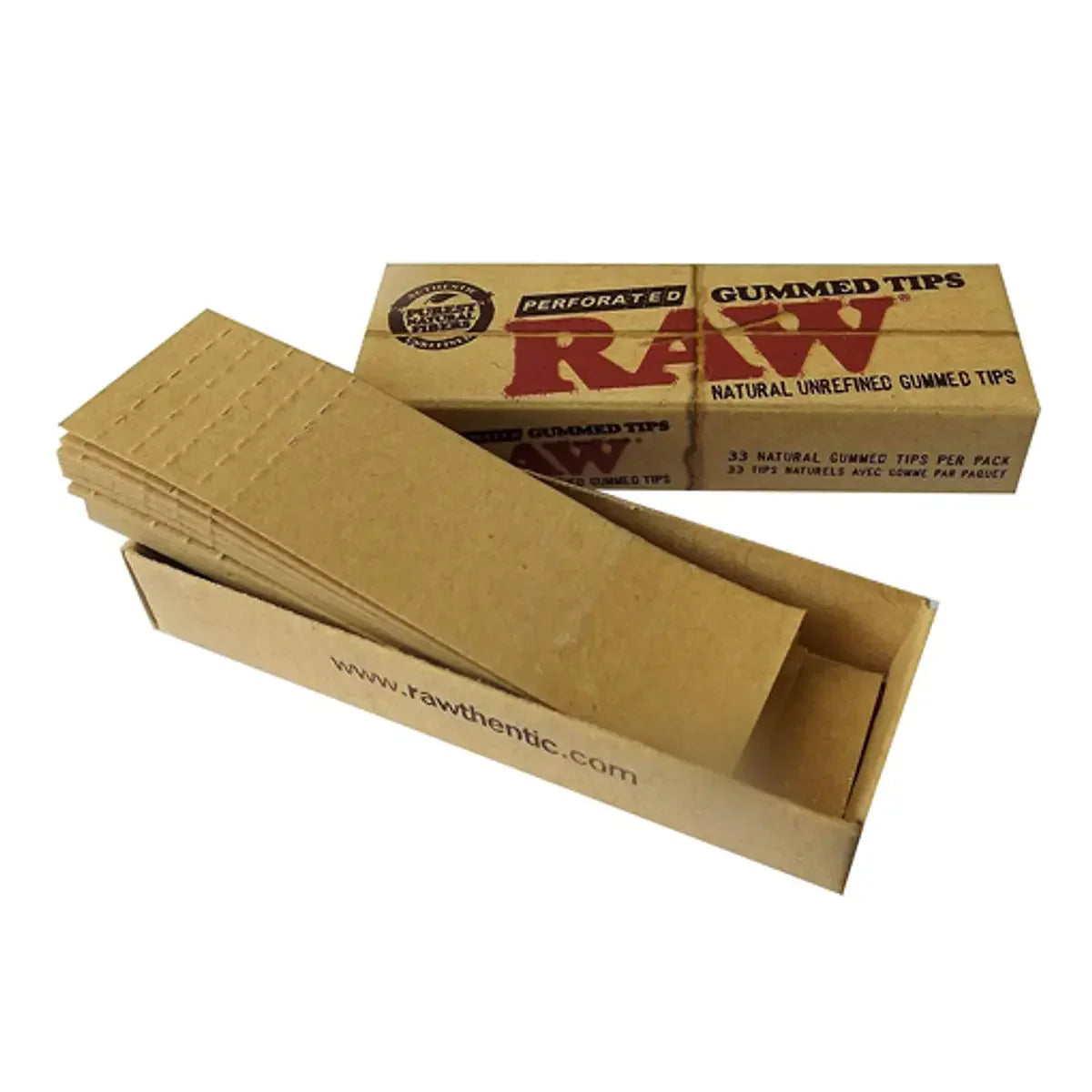 Boquillas Carton Raw Prepicadas con Goma