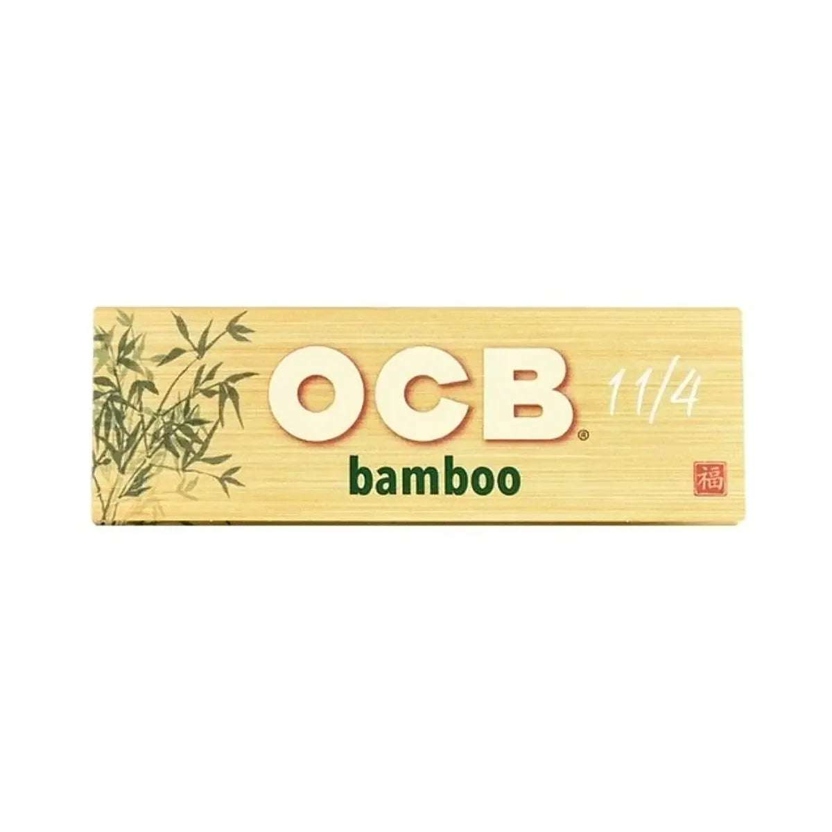 Librito de papelillos OCB bamboo 1 1/4 con diseño de bambú, papel para enrolar ecológico.