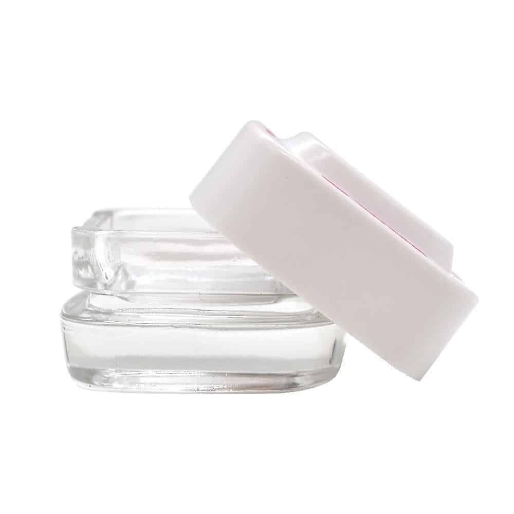 Contenedor Extractos Clear Tapa Blanca 4ML - Bonglab