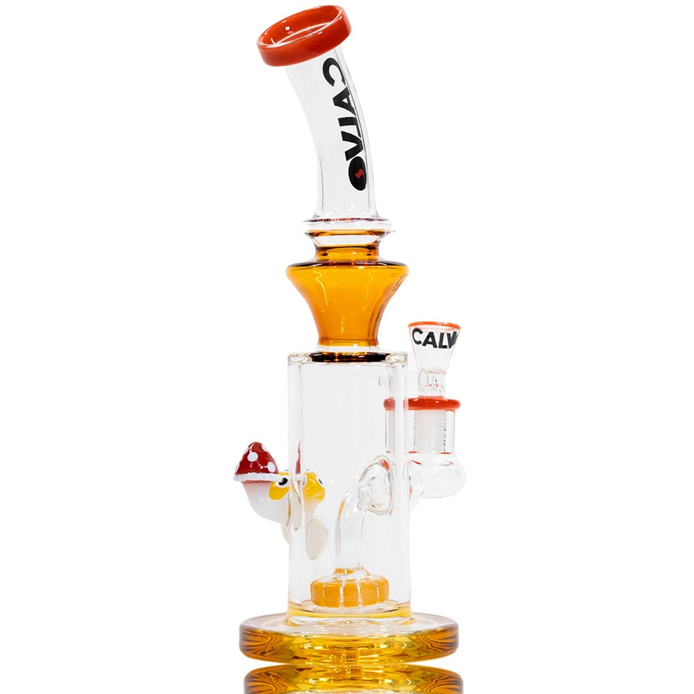 Bong Double Fungus Rig Orange 22 Cm Calvoglass