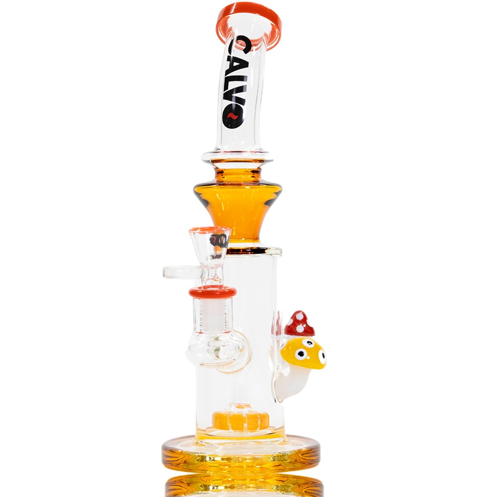 Bong Double Fungus Rig Orange 22 Cm Calvoglass