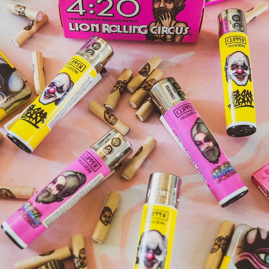 Encendedor Clipper Lion Rolling Circus