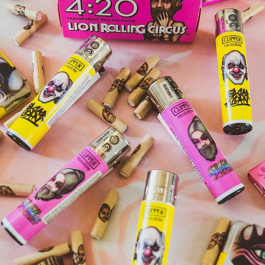Encendedor Clipper Lion Rolling Circus