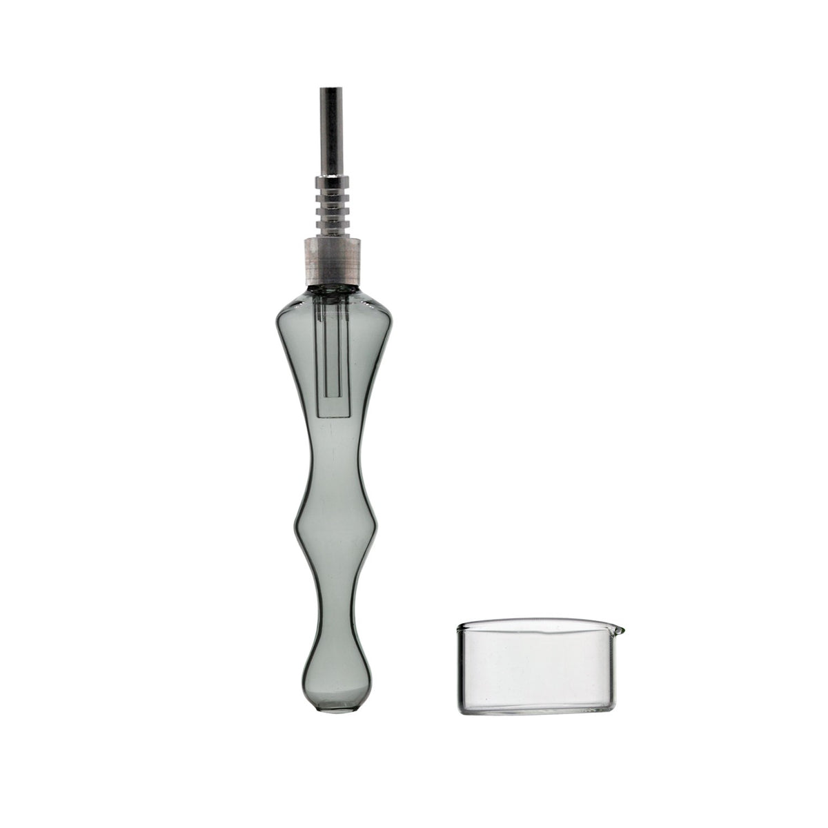 Nectar Collector Obelisk Clear Black - BongLab