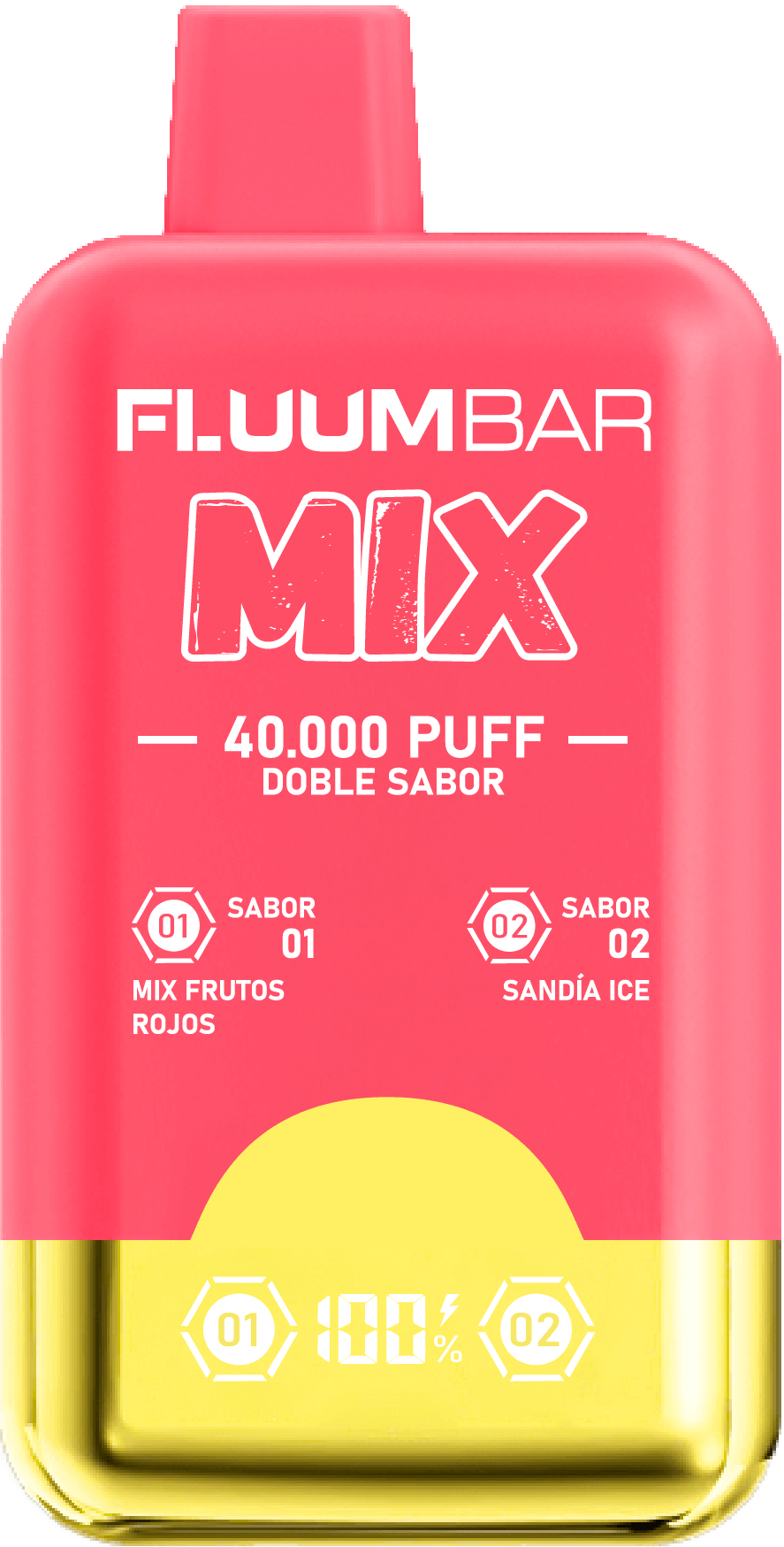 Vape Desechable Fluumbar Mix 40.000 Pff 4.5% nic - Mix Frutos Rojos y Sandia