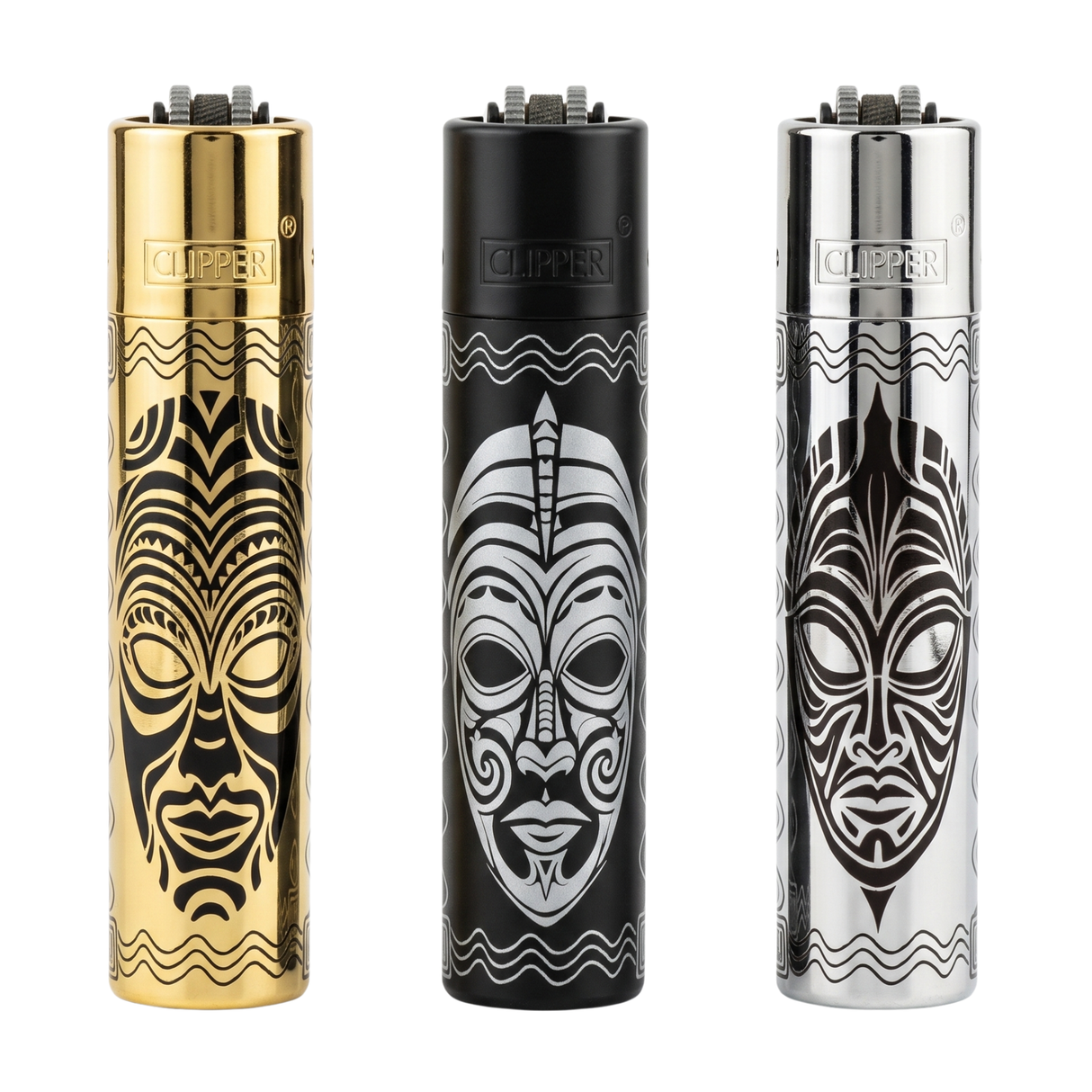 Encendedor Clipper Metalico Totems