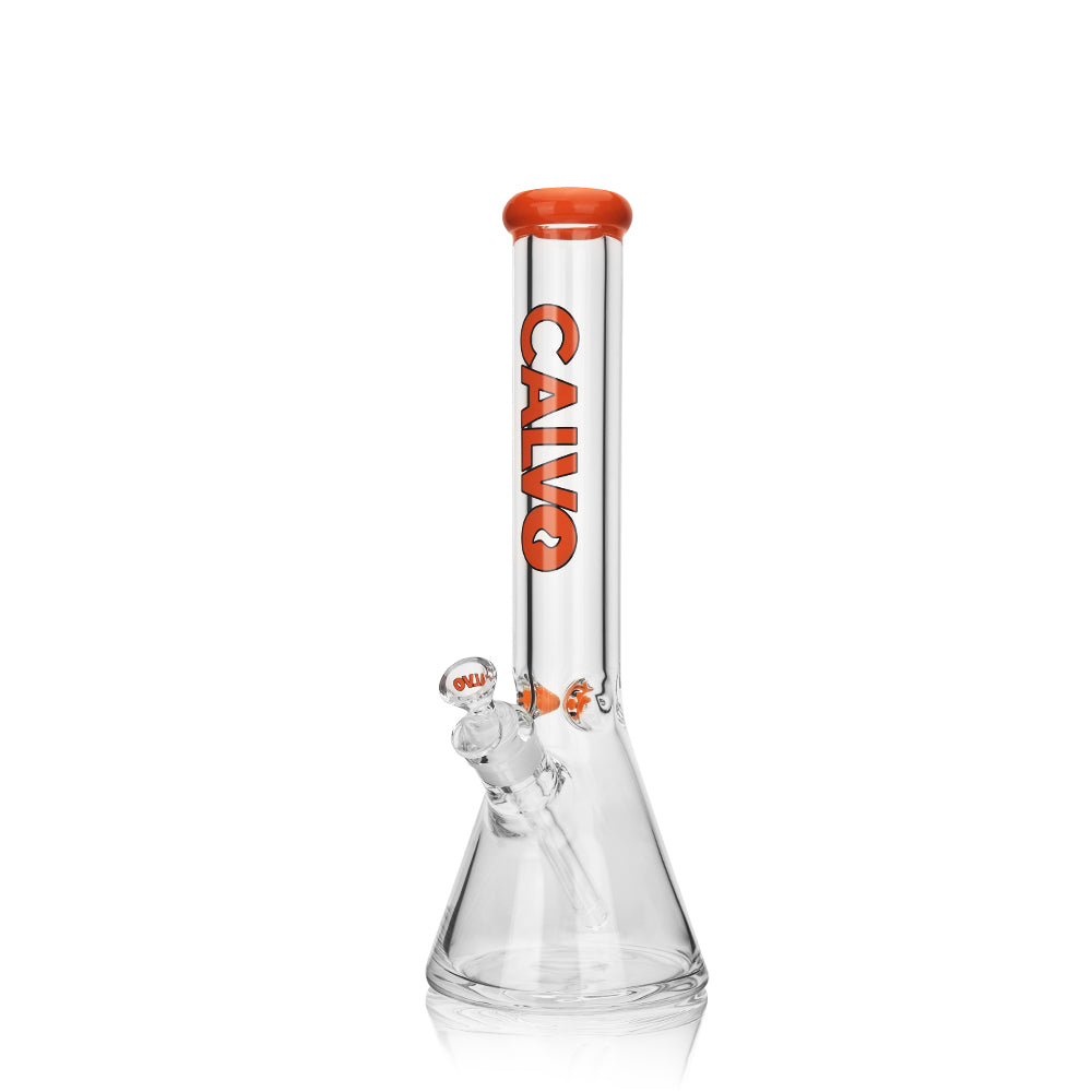 Bong Beaker 35cm 9mm Premium Naranja - Calvo Glass