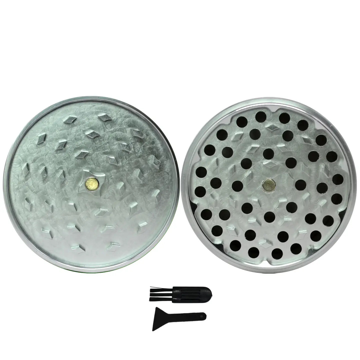 Moledor Metalico Silver 4 Pcs 73mm Galaxy