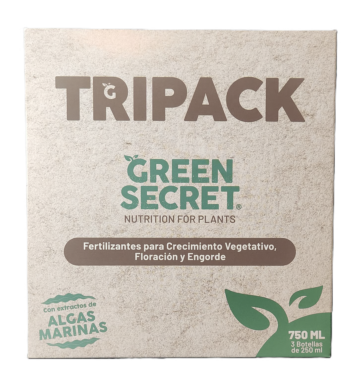 TriPack Fertilizantes Grow + Bloom + Fat Flower - Green Secret