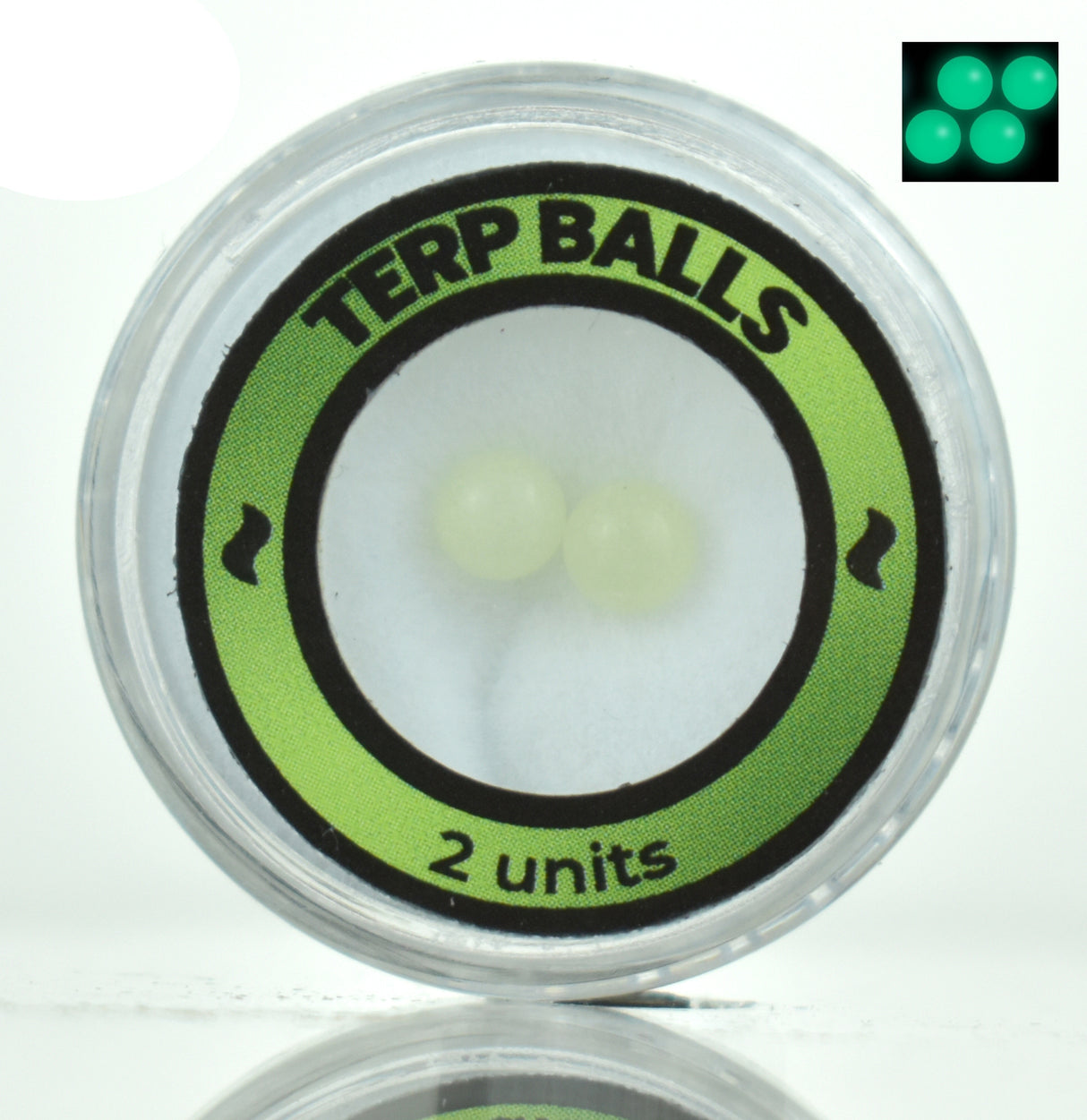 Luminous Terp Balls 4MM Green (Glow In Dark) Calvoglass