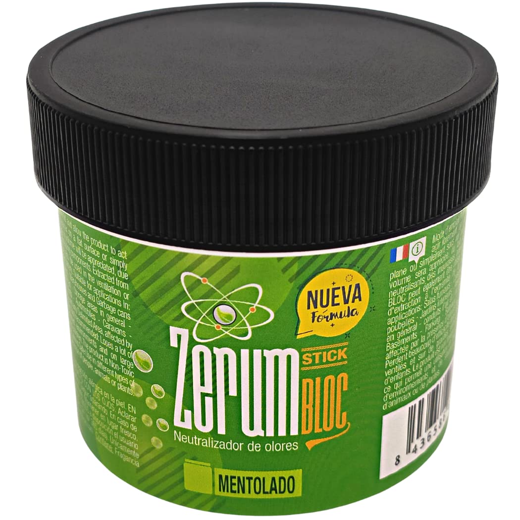 Neutralizador de Olor Stick Mentolado 170gr - Zerum Bloc