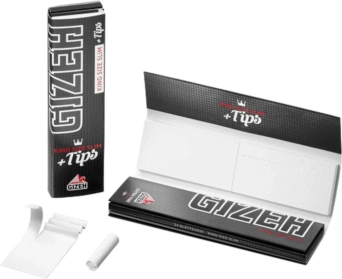 Papelillos Gizeh Negro King Size + Tips