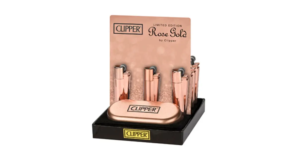 Encendedor Clipper Metalico Rose Gold