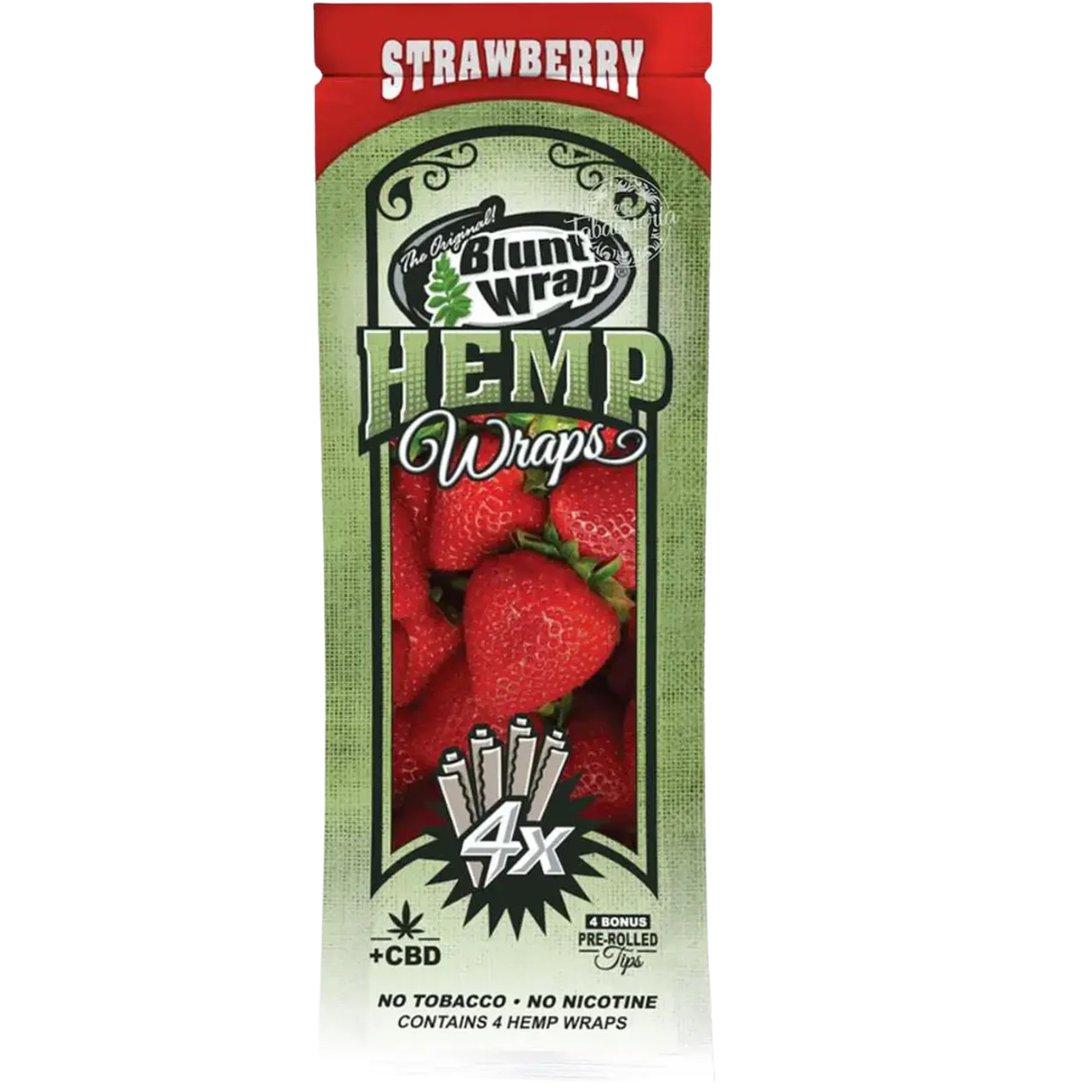 Blunt Hemp Wrap x 4 Sabor Strawberry