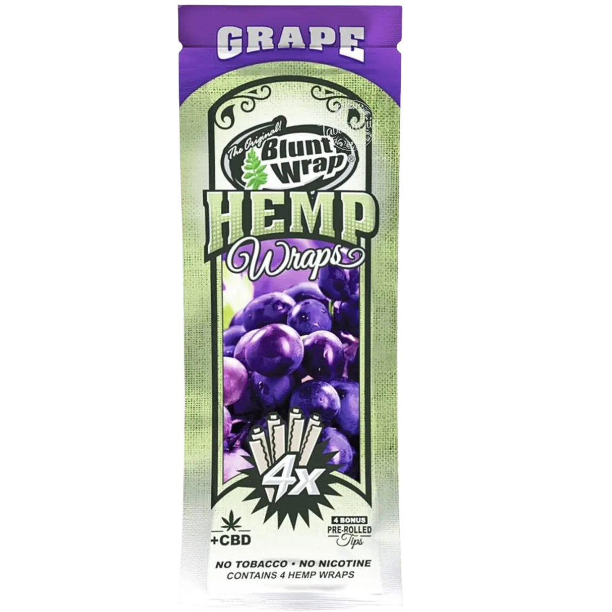 Blunt Hemp Wrap x 4 Sabor Grape