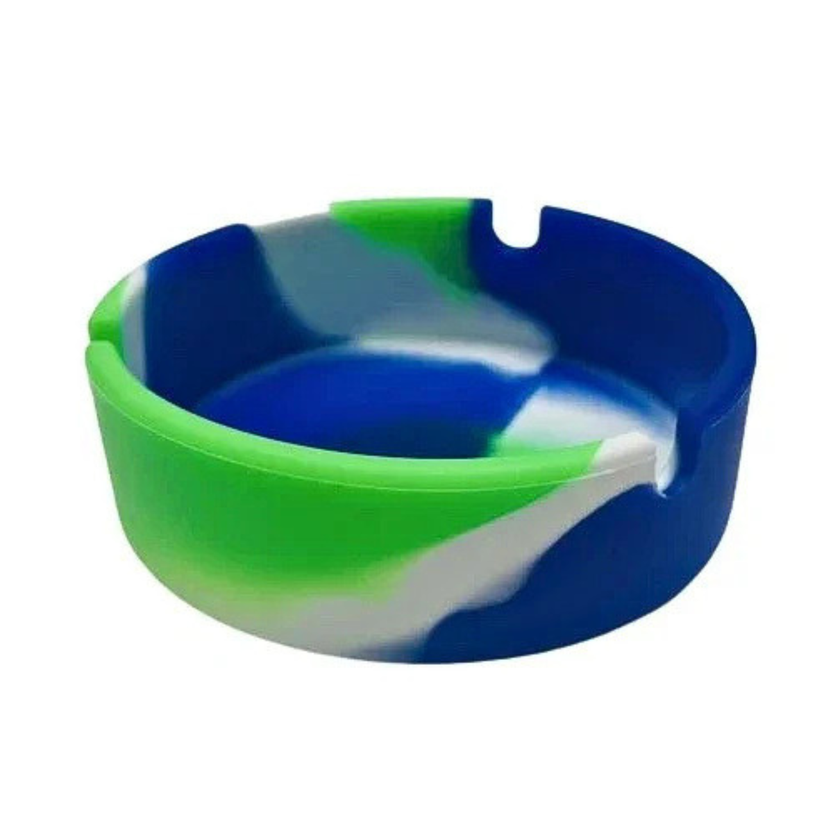 Cenicero Silicona 9 cms Azul Verde