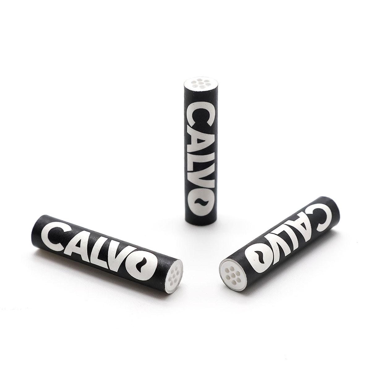 Boquillas Calvoglass Carbon Activado Black 6mm 50 unid.