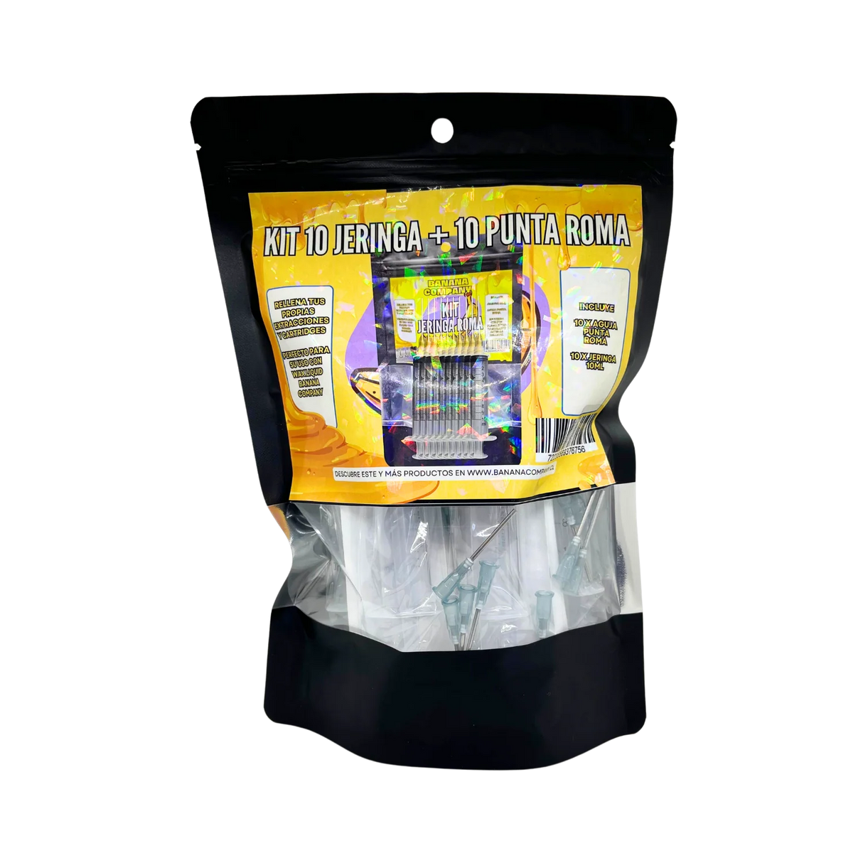 Kit Jeringa + Aguja Punta Roma - Banana Company