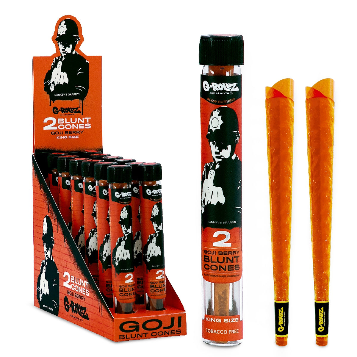 Tubo Cono Blunts x2 Goji Berry Banksy G-Rollz