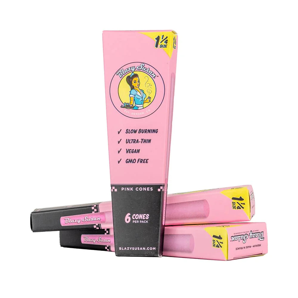 Conos Pre Roll Pink 1 1/4 Pack 6u - Blazy Susan