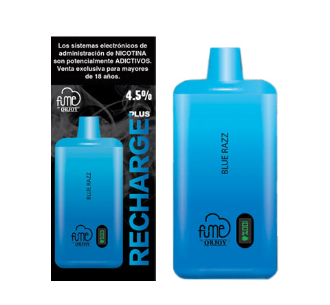 Vape Fume 10.000 Puff Recharge Plus 4,5% Nic Blue Razz