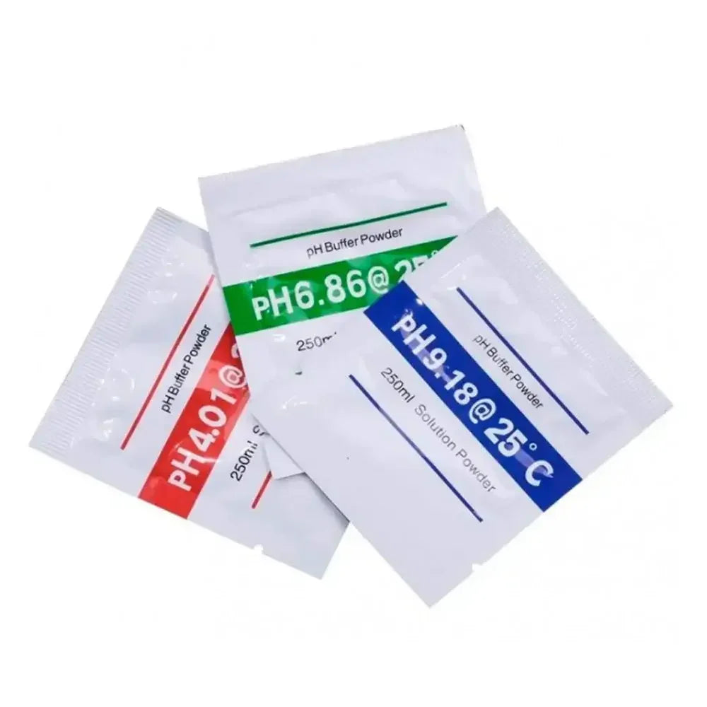 Kit Medidor Calibrador PH (PH 4.01 / PH6.86 / PH9.18 25°C)