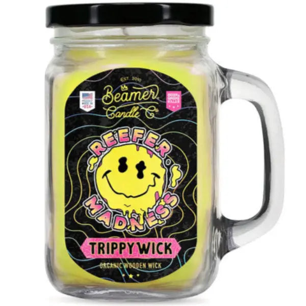 Vela Large Trippy Wick Reefer Madness - Beamer Candle