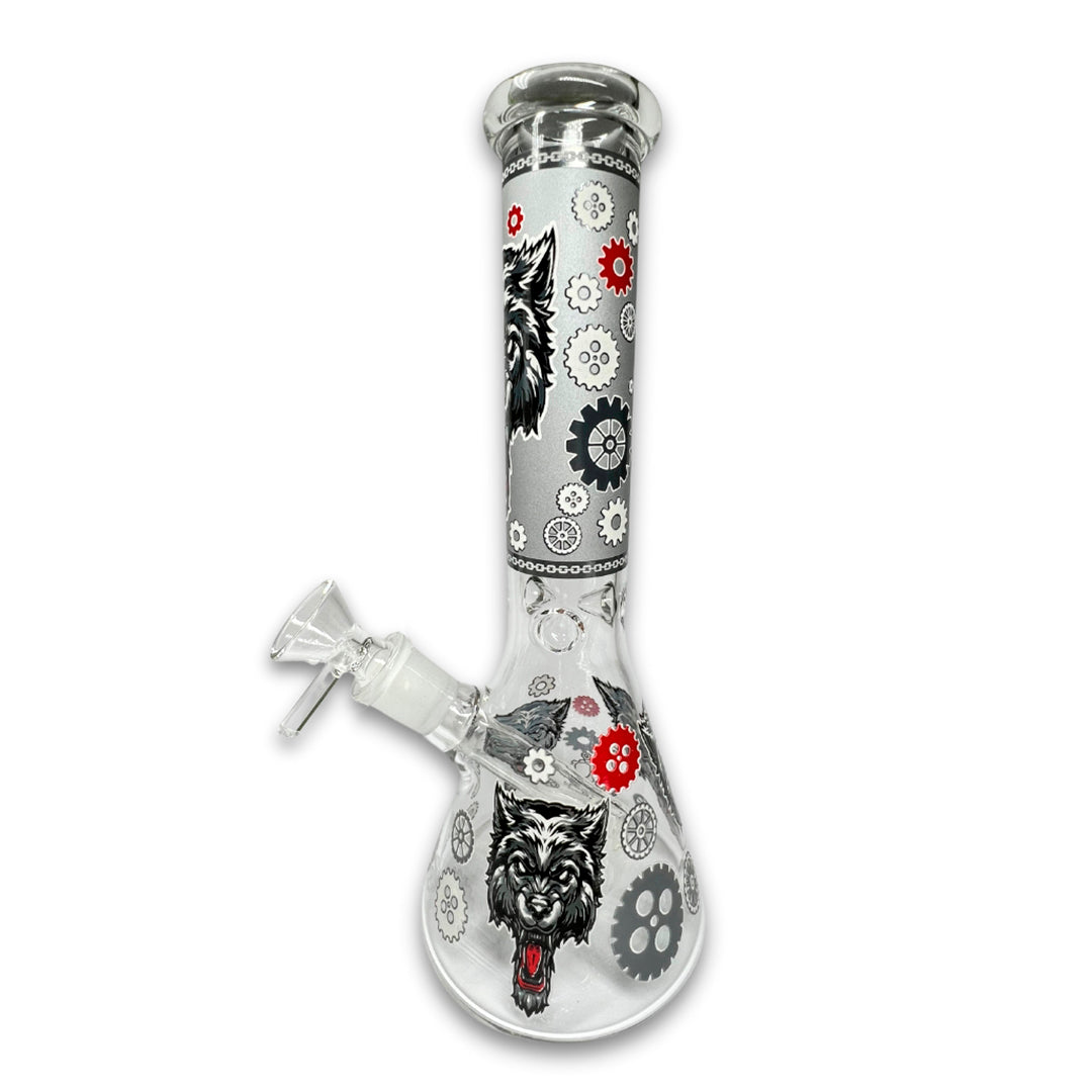 Beaker Wolf Design Dark Gray 25 cm Calvoglass