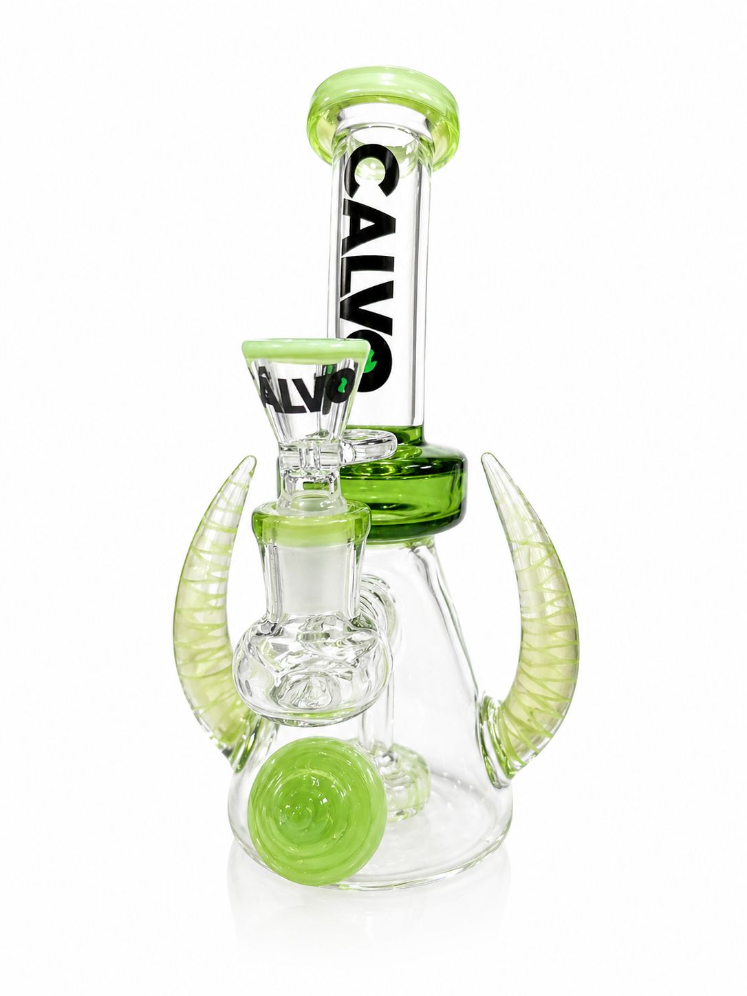 Space Horn Rig Green 23cm - Calvo Glass
