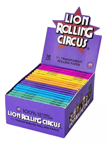 Papelillo 1 1/4 Celulosa - Lion Rolling Circus