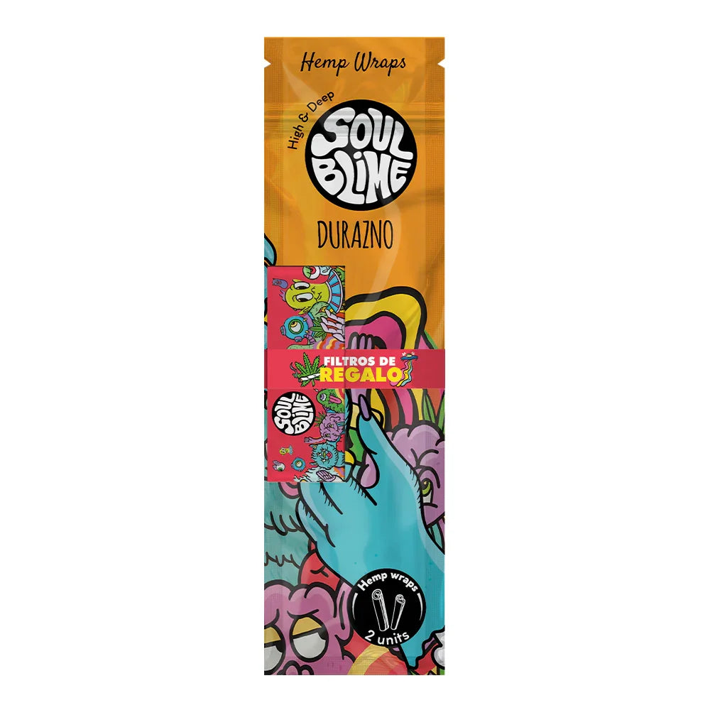 Blunt Hemp Wrap x2 Sabor Durazno - Soulblime
