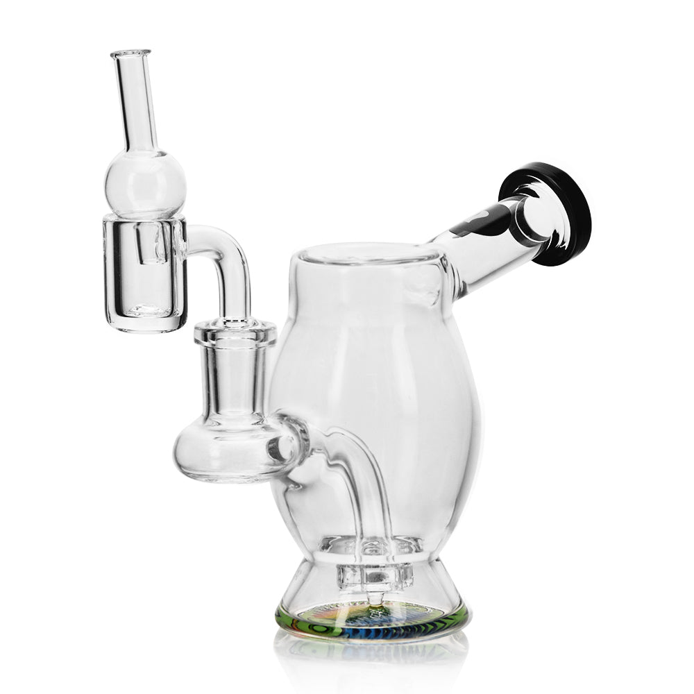 Bong Wax Set Bubble Rig + Banger + Carb Cap Black - Calvoglass