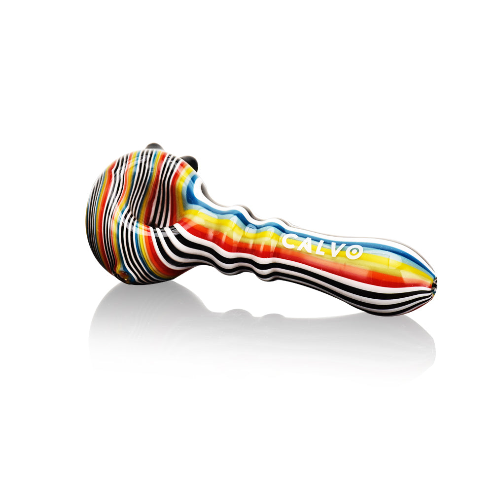 Pipa Circles Spoon Rainbow 11cm Calvo Glass
