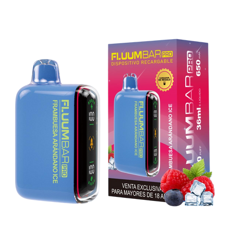 Vape Desechable Fluumbar 30.000 Pff 0% nic - Frambuesa Arandano Ice