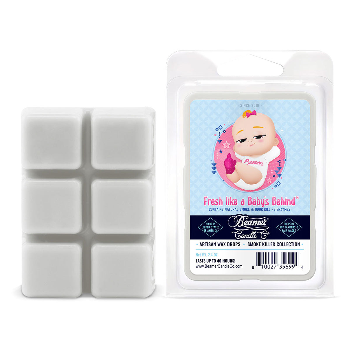 Vela Wax Drop Fresh Like a Babys Behind Pop Edición Limitada - Beamer Candle