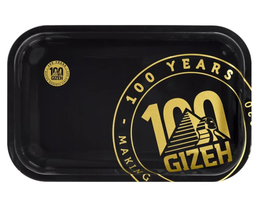 Bandeja Metalica Mediana Negra 100 años Gizeh