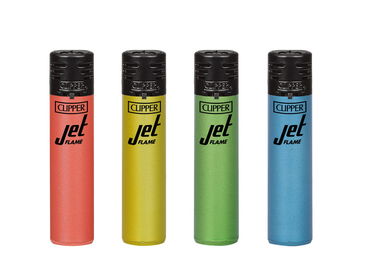 Encendedor Clipper Jet Flame Crystal Fluo