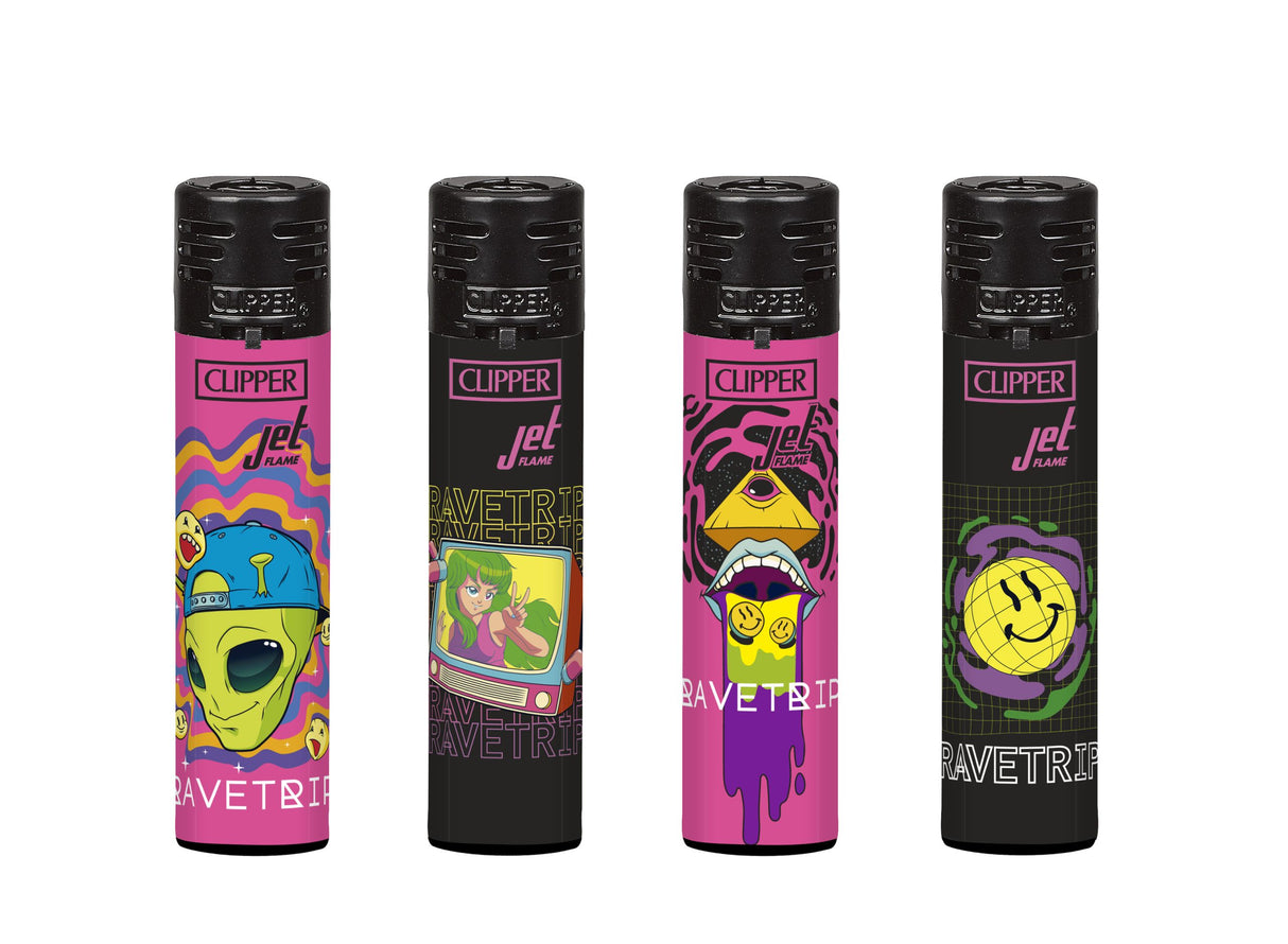 Encendedor Clipper Jet Rave Trip