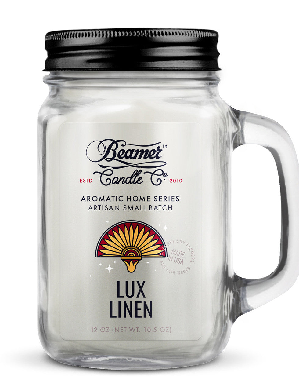 Vela Large Lux Linen - Beamer Candle