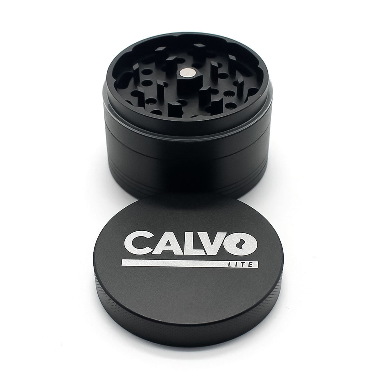 Moledor Metalico Lite Negro 50mm - Calvo Glass