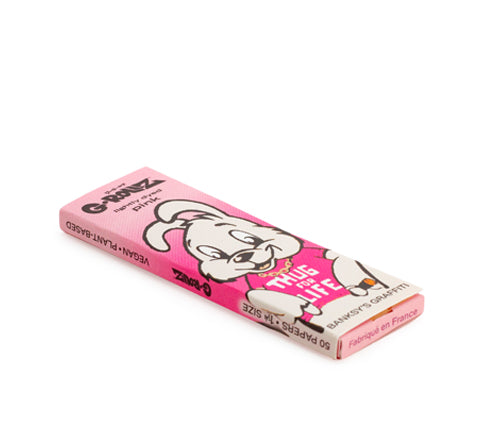 Papelillo G-Rollz 1 1/4 Banksy Conejo Pink 50u