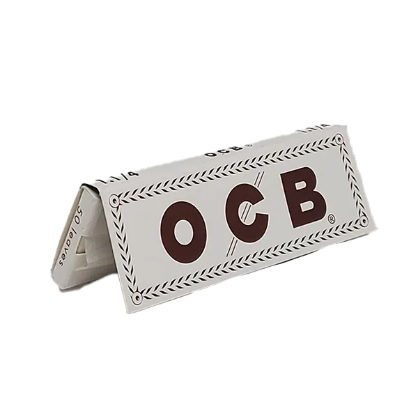 Libreta de papel blanco OCB para armar, fondo blanco, 50 hojas visibles