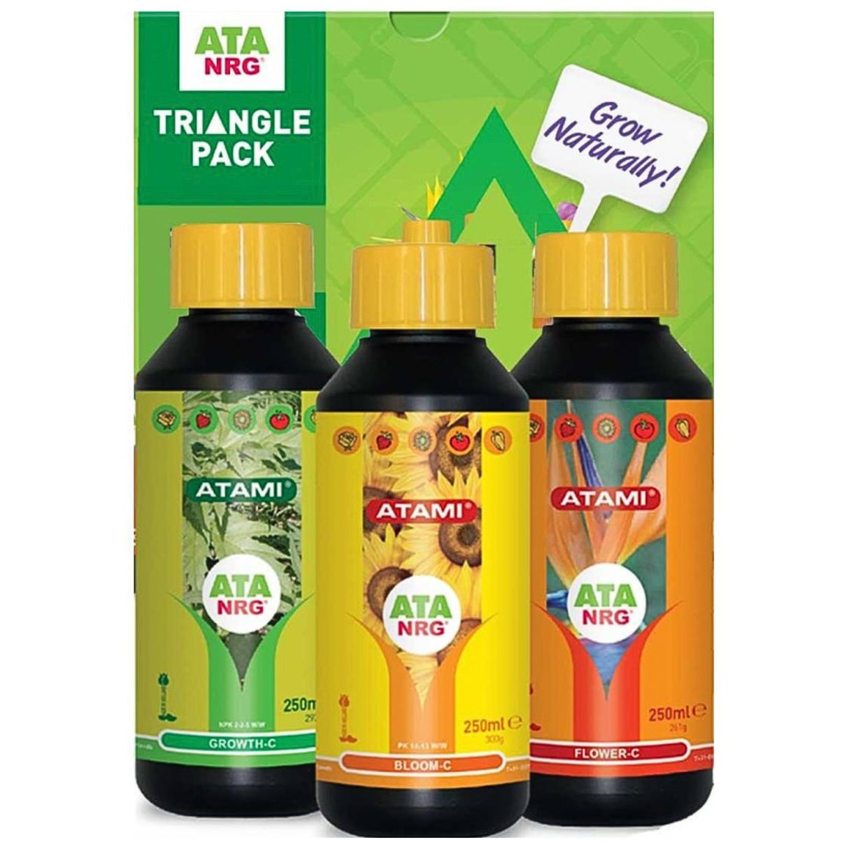 Pack De Fertilizantes Triangle Pack Atami 750 ml