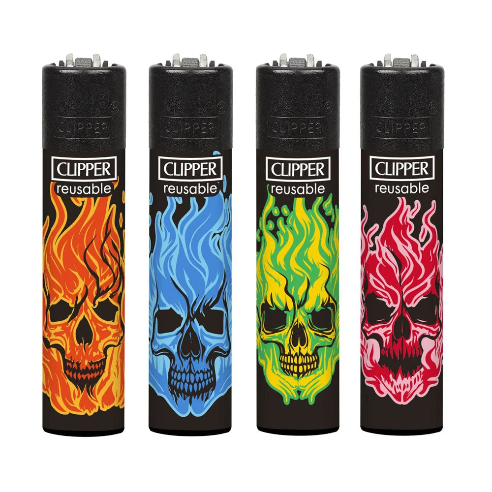 Encendedor Clipper Skull Blend