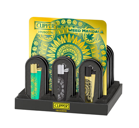 Encendedor Clipper Metalico Mandala