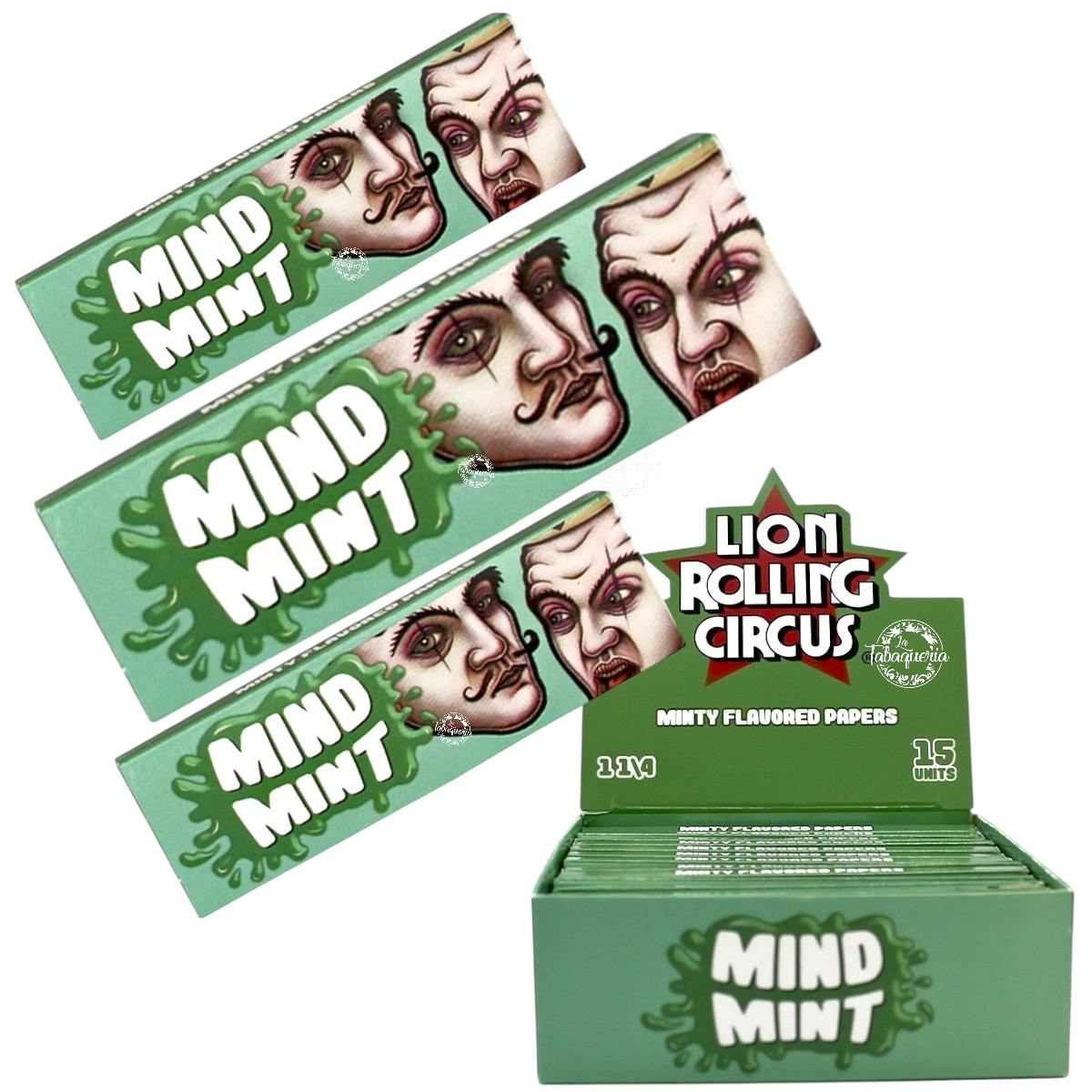 Papelillo 1 1/4 Mind Mint - Lion Rolling Circus