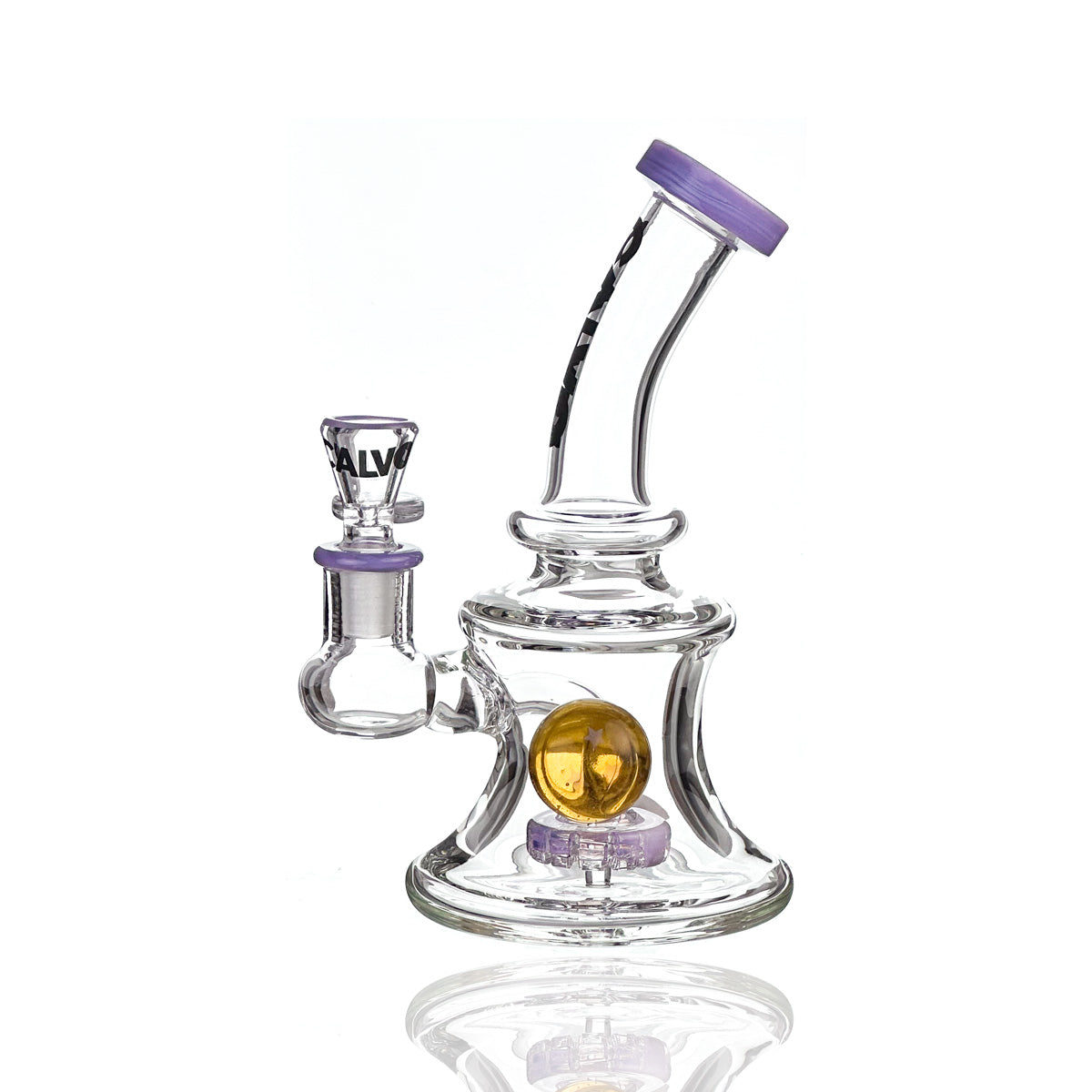 Bong Sphere Dragon Rig Purple 20 cm Calvoglass